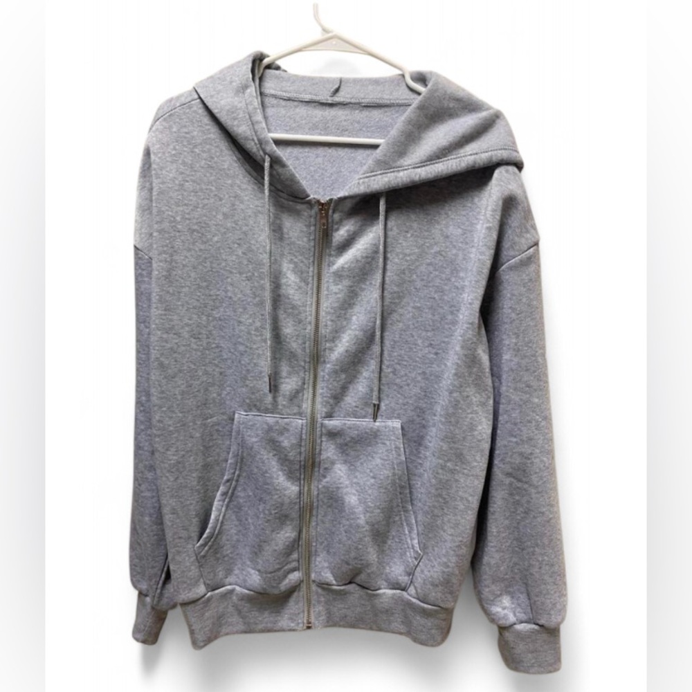 SHEIN Women’s NWOT Gray Zip-Up Hoodie